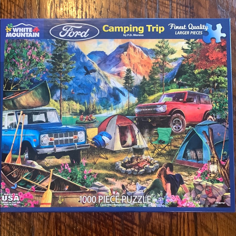 White Mountain Ford Camping Trip 1000-Piece Puzzle - Multi-Color